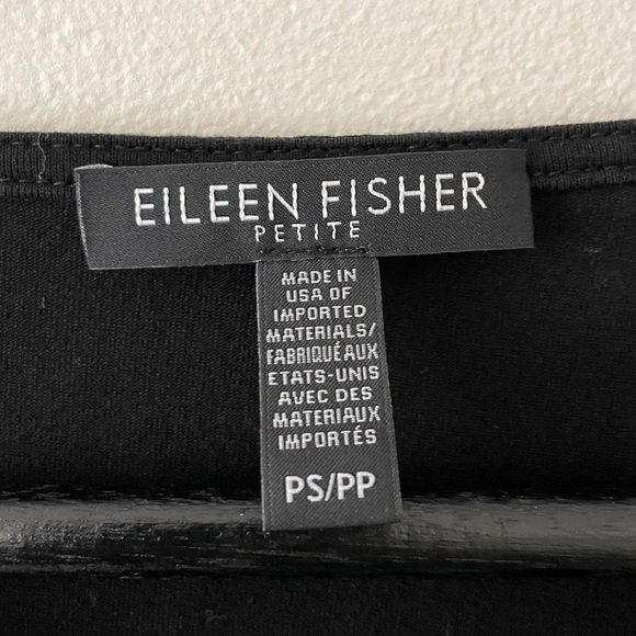 Eileen Fisher Petite Tencel Lyocell 3/4 Sleeve Tee - Picture 2 of 4